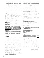 Preview for 8 page of Optimum SW-2026 Operating Instructions Manual