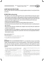 Preview for 6 page of Optimum SW-3013 Operating Instructions Manual