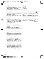 Preview for 8 page of Optimum TS-1505 Operating Instructions Manual