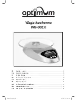 Optimum WG-0010 Operating Instructions Manual предпросмотр