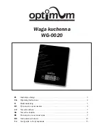 Optimum WG-0020 Operating Instructions Manual предпросмотр