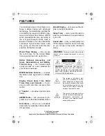 Preview for 2 page of Optimus 12-1626 Owner'S Manual