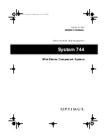 Optimus 13-1291 Owner'S Manual preview