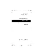 Optimus 14-1167 Owner'S Manual preview