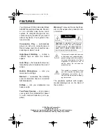 Предварительный просмотр 2 страницы Optimus 14-703 Owner'S Manual