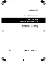 Preview for 1 page of Optimus 30 Owner'S Manual