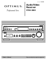 Предварительный просмотр 1 страницы Optimus 31-3039 Owner'S Manual