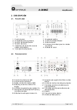 Preview for 5 page of Optimus A-240MZ Installation And Operating Instructions Manual