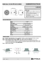 Optimus A-258SB Instruction Manual preview