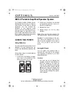 Preview for 1 page of Optimus AMX-4 User Manual