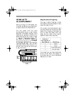 Preview for 13 page of Optimus CONCERTMATE 690 Owner'S Manual