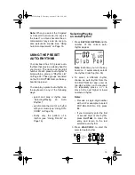 Preview for 15 page of Optimus Concertmate 975 Owner'S Manual