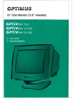 Optimus CPTSView 15LT92 User Manual preview