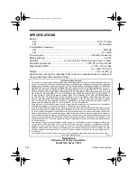 Предварительный просмотр 8 страницы Optimus CR-319 User Manual