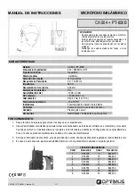 Optimus CX-504 Instruction Manual preview