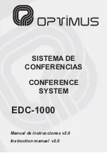 Preview for 1 page of Optimus EDC-1000 SERIES Instruction Manual