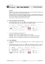 Preview for 27 page of Optimus EDC-1000 SERIES Instruction Manual