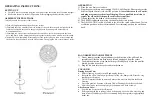 Preview for 2 page of Optimus F-4205 Instruction Manual And Owner'S Manual