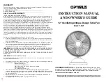 Optimus F-6121 Instruction Manual And Owner'S Manual предпросмотр