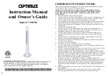 Предварительный просмотр 1 страницы Optimus F-7585WH Instruction Manual And Owner'S Manual