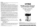 Optimus H-7232 Instruction Manual And Owner'S Manual preview