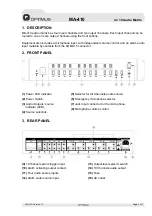 Preview for 11 page of Optimus MA-410 Installation And Operating Instructions Manual