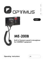 Optimus ME-200B Operating Instructions Manual предпросмотр