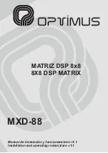 Preview for 1 page of Optimus MXD-88 Installation Manual