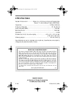 Preview for 4 page of Optimus STS 600 User Manual