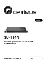 Предварительный просмотр 1 страницы Optimus SU-114N Operating Instructions Manual