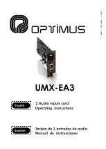 Optimus UMX-EA3 Operating Instructions Manual preview