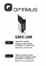 Optimus UMX-LNK Operating Instructions Manual preview