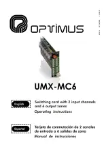 Preview for 1 page of Optimus UMX-MC6 Operating Instructions Manual