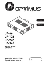 Optimus UP-126 Operating Instructions Manual preview