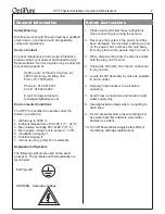 Preview for 2 page of OptiPure OP175 Installation, Operation & Maintenance Manual