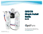 OptiPure OPS175 Simple Install Manual preview