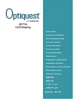 Optiquest Q171B - Optiquest - 17" LCD Monitor (Turkish) Manual preview