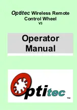 OPTITEC Wireless Remote Control Wheel V3 Operator'S Manual preview