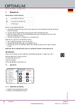 Preview for 8 page of Optium OPTI drill DH 40CT Operating Manual