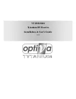 Preview for 1 page of Optiva VTDVR5100 Tytanium DVR series Installation & User Manual