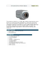 Предварительный просмотр 1 страницы Optiview CM22X Specification Sheet