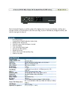 Preview for 1 page of Optiview DVRJ4A Specification Sheet