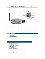 Предварительный просмотр 1 страницы Optiview VR Series Wireless IP C-Mount Camera WIPCAM Specification Sheet