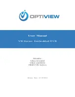 Optiview VR16HTD1 User Manual preview