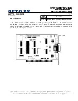 OPTO 22 AC422AT Datasheet предпросмотр