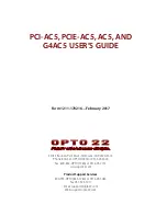 OPTO 22 AC5 User Manual предпросмотр