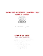 Preview for 3 page of OPTO 22 SNAP PAC R SERIES User Manual