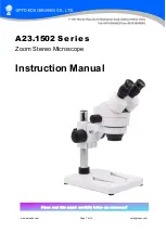 OPTO-EDU A23.1502 Series Instruction Manual preview