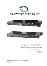 Предварительный просмотр 1 страницы Optocore DD32R-FX Operating Manual