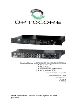 Optocore V3R-FX-INTERCOM Operating Manual preview